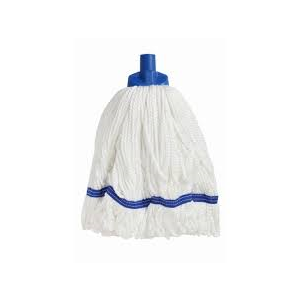 Microfibre Round Mop Blue Looped 350g