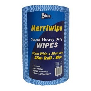 Merriwipe Blue HD Wipe 1 roll 45 metres