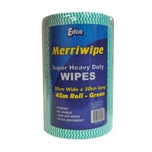 Merriwipe GREEN HD Wipe 1 roll 45 metres