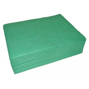 Viscose Cleaning Cloths Green 30cm x 40cm (Pack 10)