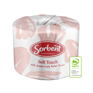 Soft Touch 2ply 400 sheet Toilet Tissue (Carton 48)