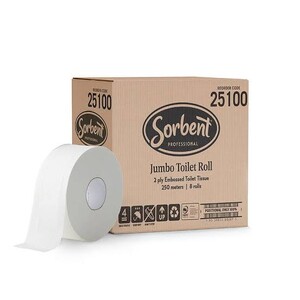 Sorbent Jumbo TT 2 ply (Ctn 8)