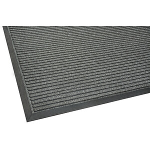 Mat Esteem Ribbed Charcoal 60cm x 90cm