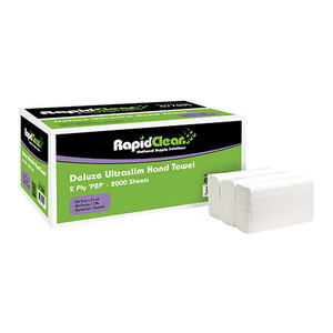 P2P ULTRASLIM Hand Towel 23.5 x 31cm (Carton 2000)