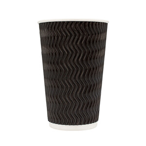 Coffee Cup 16oz Triple Charcoal (Carton 500)