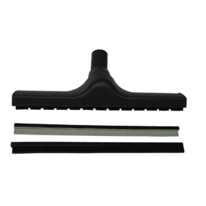 Floor Brush Heavy Duty 38mm with wheels + squeegee blades